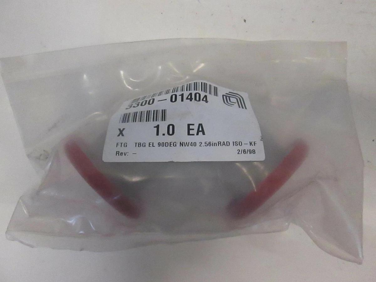 Used AMAT, 3300-01404, FTG TBG EL 90DEG NW40 2.56"RAD ISO-KF, New