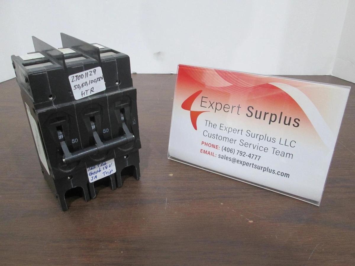 Used Airpax, 219-3-8625-16, 3 Pole Circuit Breaker, 50/50/100A, Used