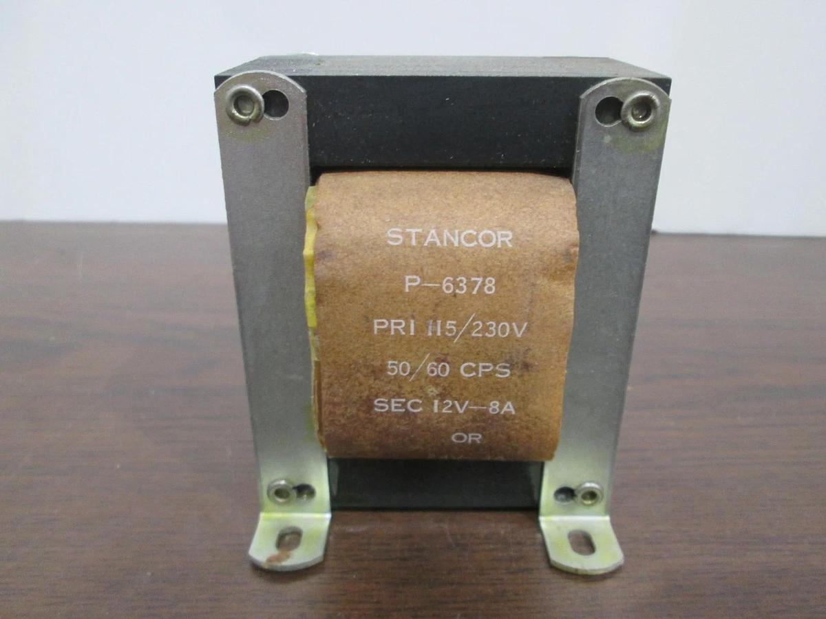 Used Stancor, P-6378, Power Transformer, 12V-8A, Used