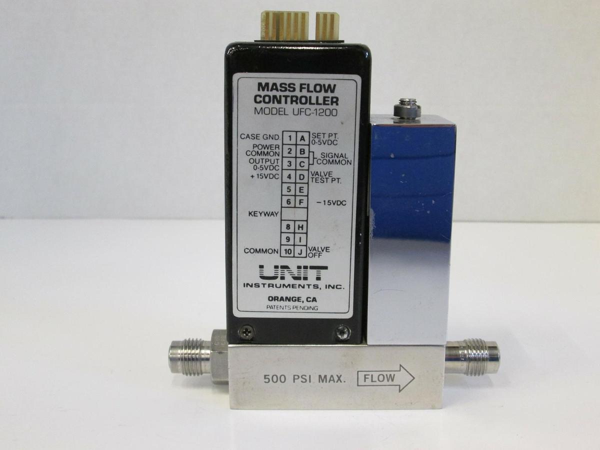 Used Unit UFC-1200 Mass Flow Controller MFC, N2, 2 SLPM, 1/4" Male
