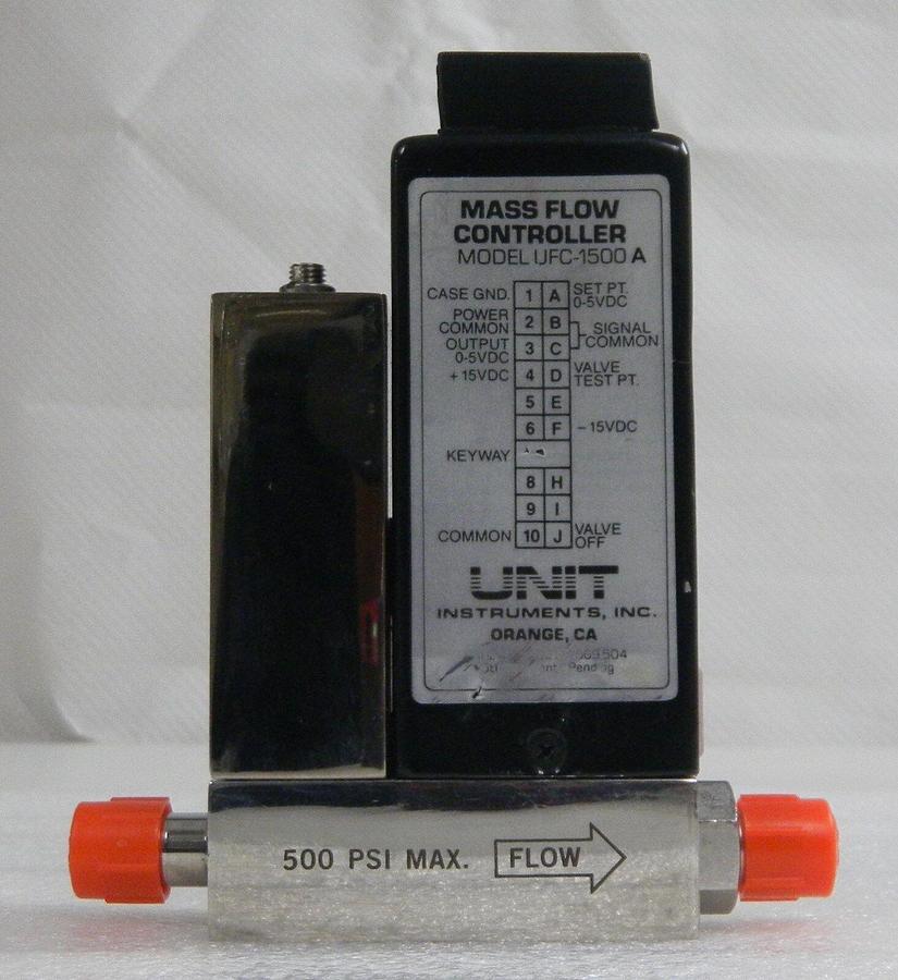 Used Unit UFC-1500A, Mass Flow Controller, Gas- NH3, Range- 5 SLM, 1/4" M I/O