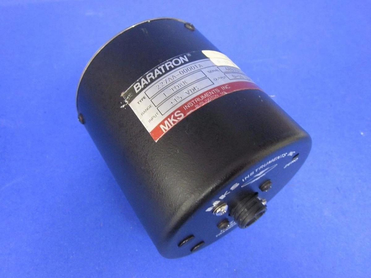 Used MKS 227AA-00001A Baratron Pressure Transducer,  1 TORR, Used