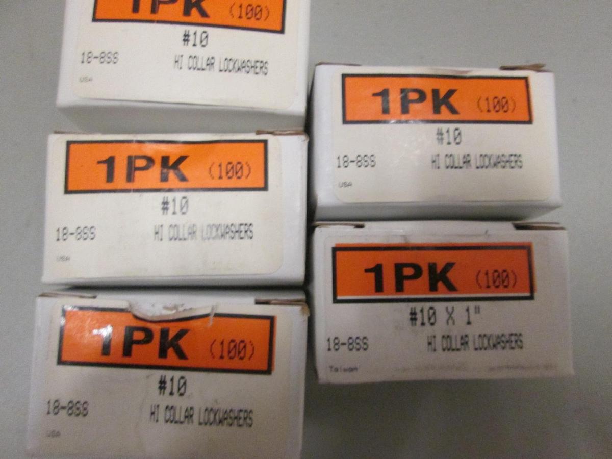 Used Hi Collar Lock Washers #10 Lot of 500