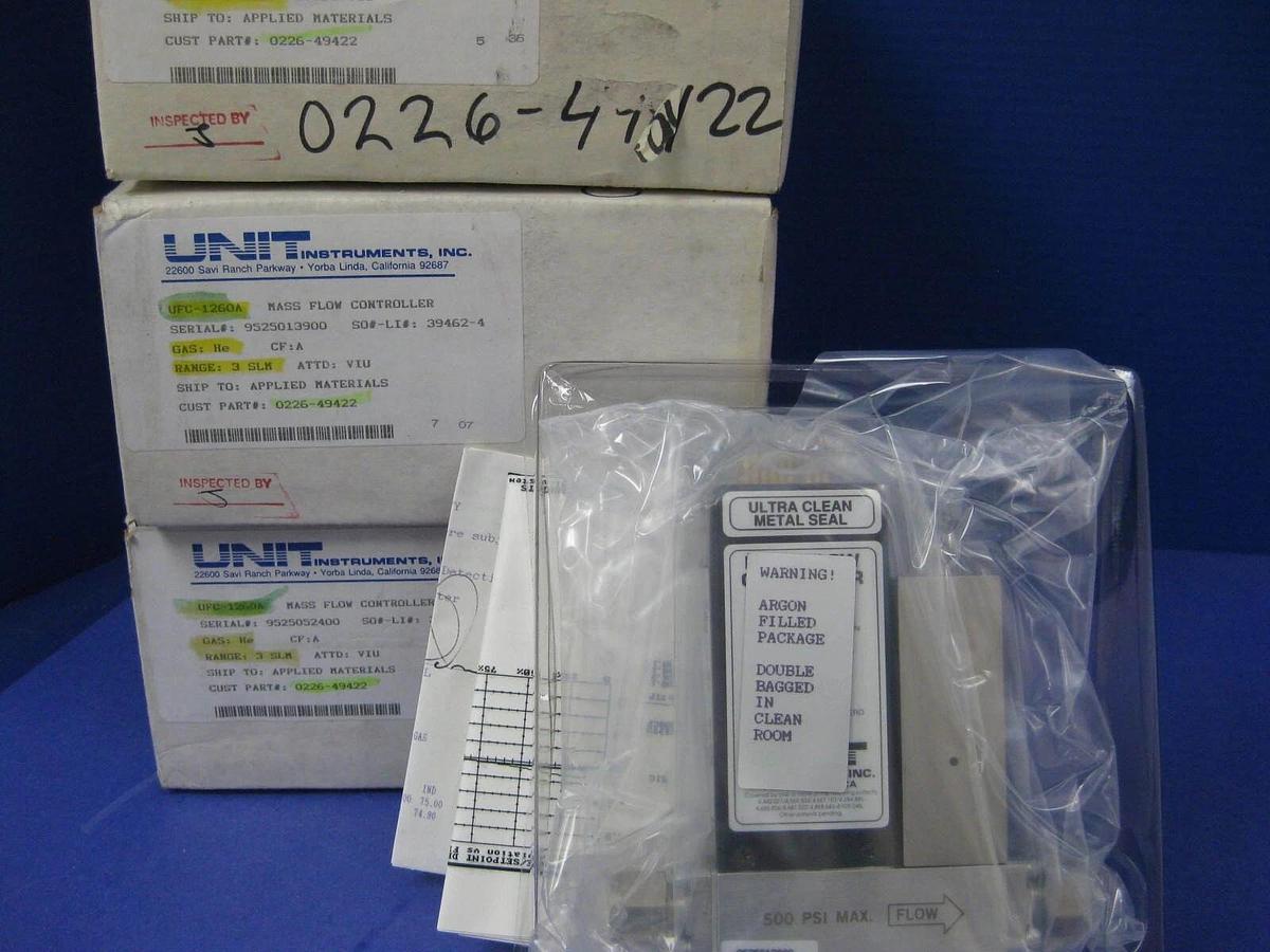 Used Unit UFC-1260A Mass Flow Controller, He, 3 SLM