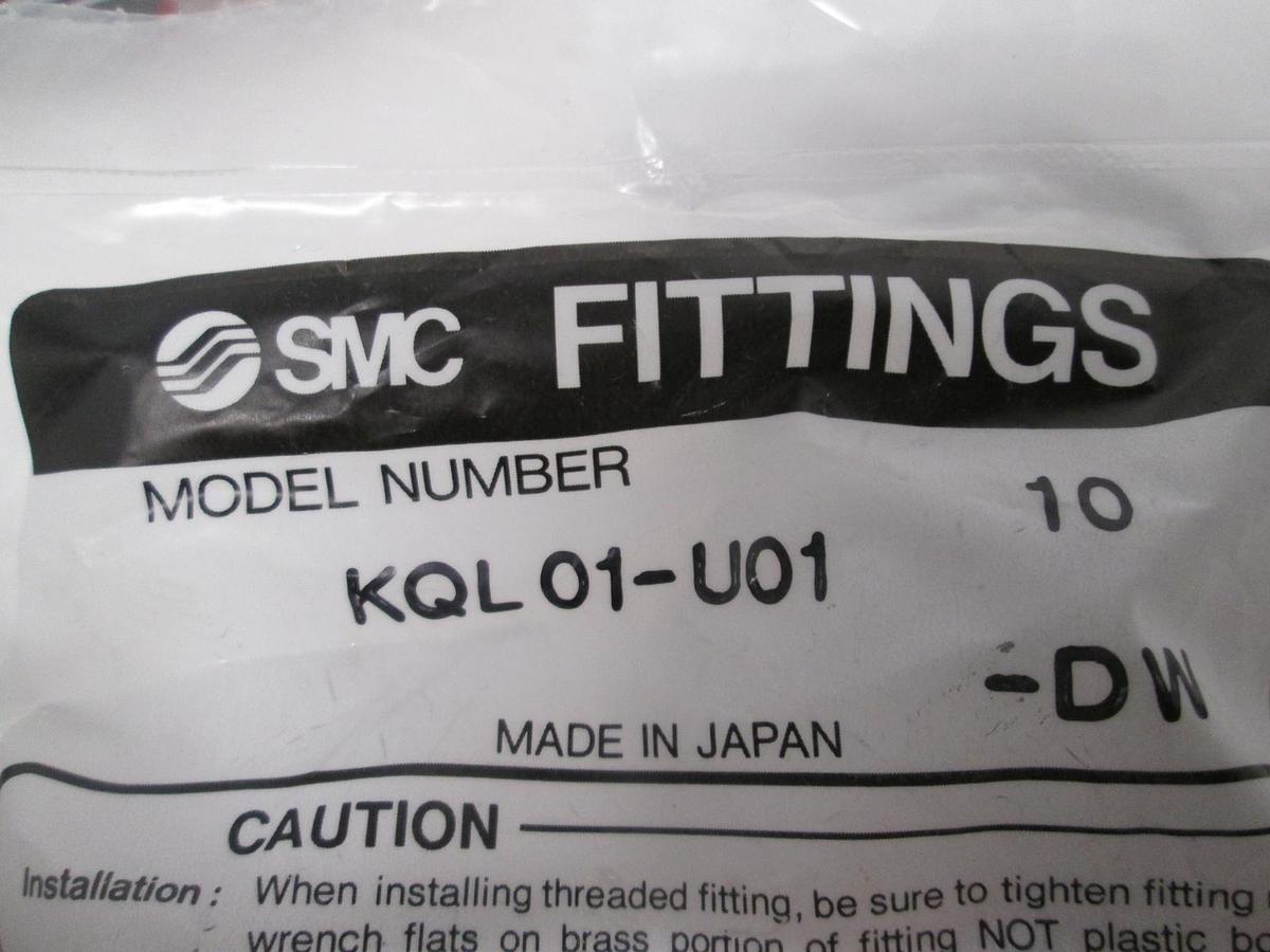 SMC, KQL 01-U01, Elbow Fitting, New, Lot of 45