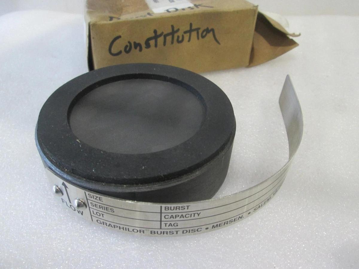 McMaster Carr Supply, S3-015010MB, Burst Disk, Series 3, 1/5" S 1-W/Bar, New