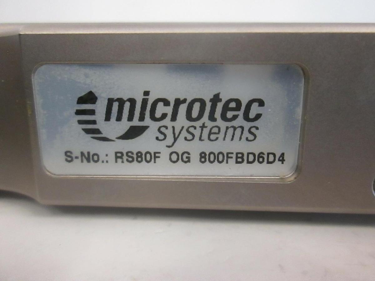 Used Microtec Systems, RS80F OG Microdrive RS Transducerized Screw Tightening, Used