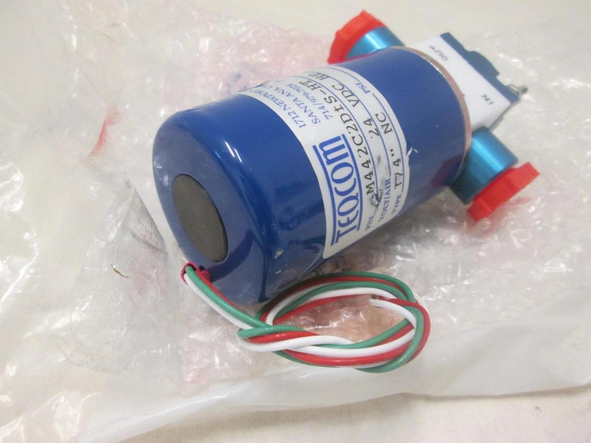 Tescom, M442C2D S-HT, VALVE SOL TEF, 2WAY NC 24VDC, New