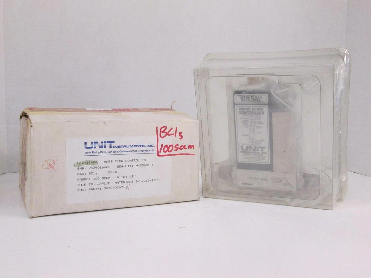 Used Unit UFC-1160A Mass Flow Controller, BCL3, 100 SCCM, Refurbished