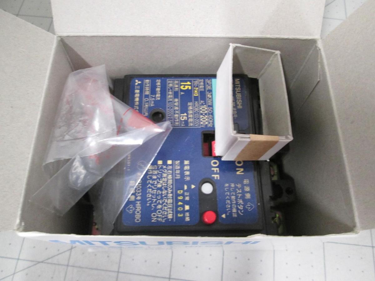 Mitsubishi, NV30-CS, Circuit Breaker, 15A, 3 Phase, 3P, New
