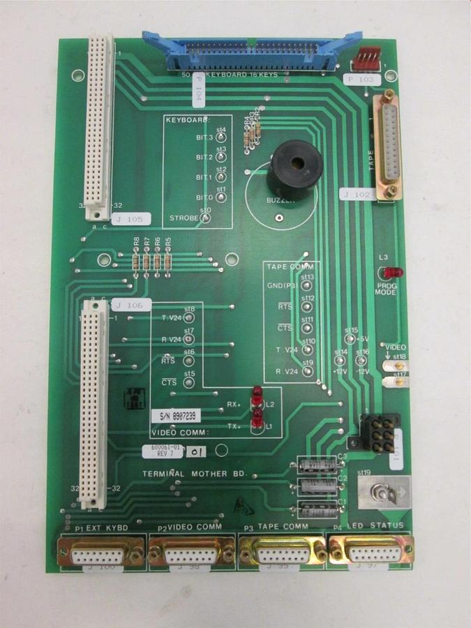 Used SVG, 600061-01, Terminal Mother Board Assy, Used