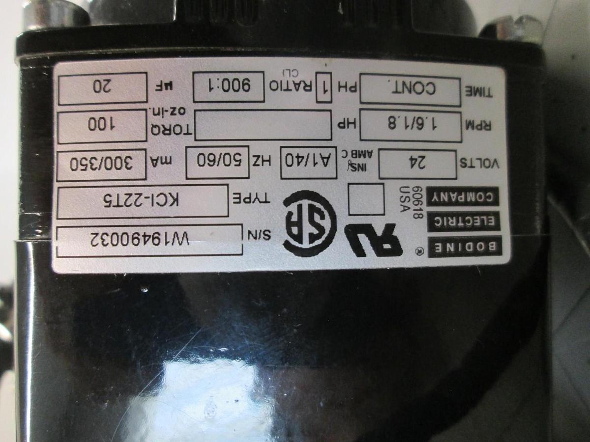 Used Rotating Orifice Wide w/ Bodine, KCI-22T5 for WJ999 APCVD System, New