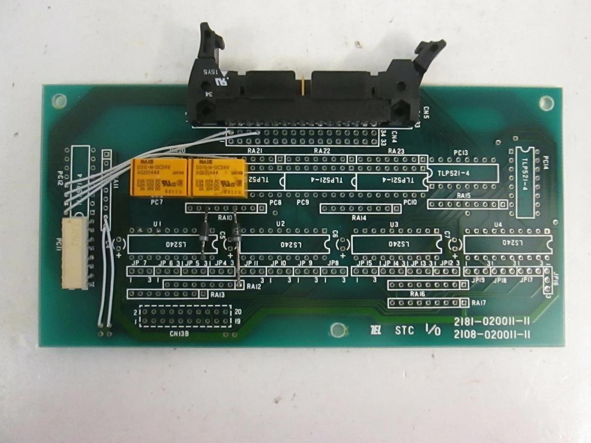 Used TEL Tokyo Electron 2181-020011-11 / 2108-020011-11 STC I/O, PCB Assembly, Used