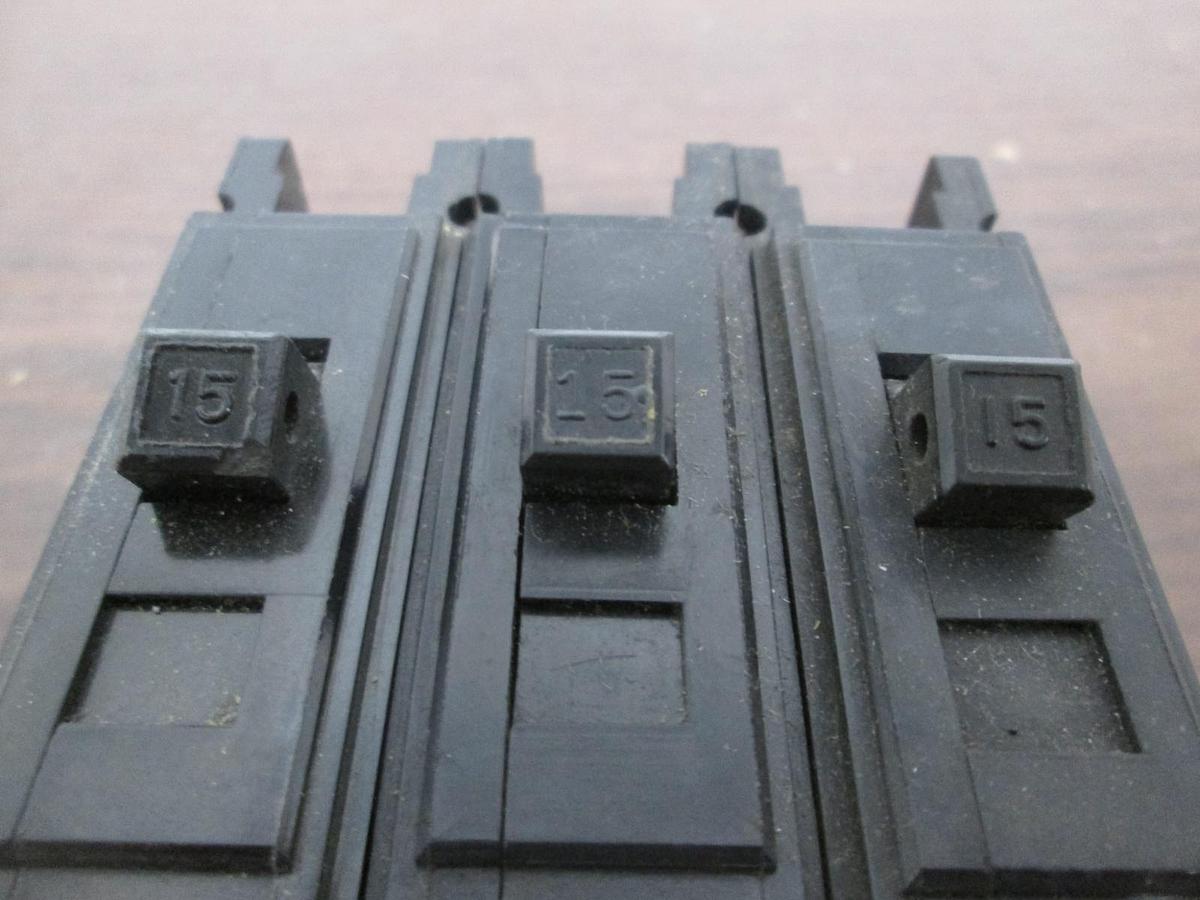 Used Westinghouse, CU-AL, Single Pole Circuit Breaker, 15A, Used, Lot of 3