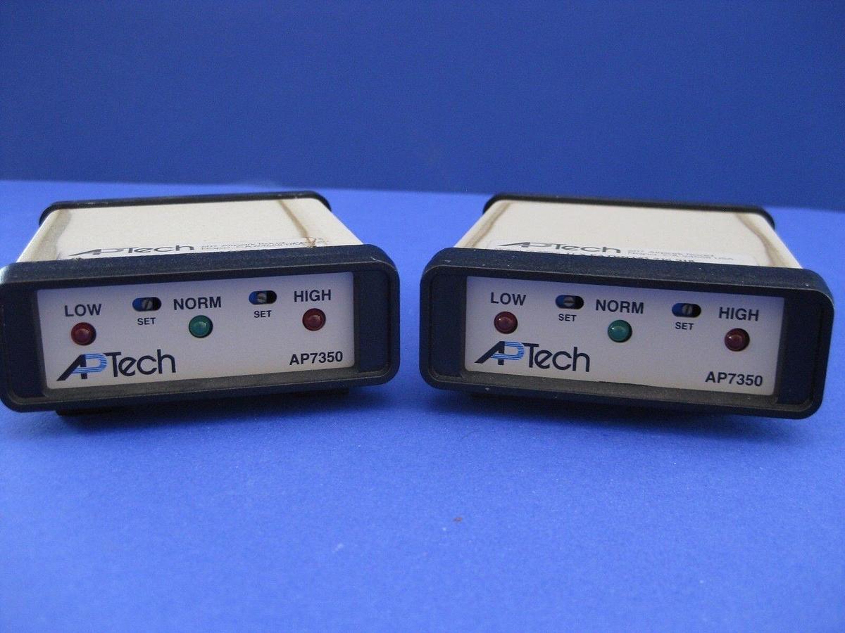 Used Aptech AP7350 Annunciator, Lot of 2 used on ICCI Bruce Furnace Flow Switch