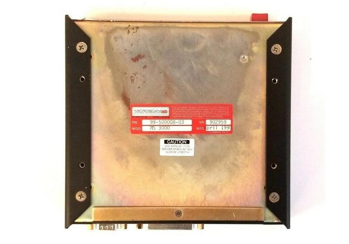 Microscan MS-3000 Barcode Scanner 99-500008-03
