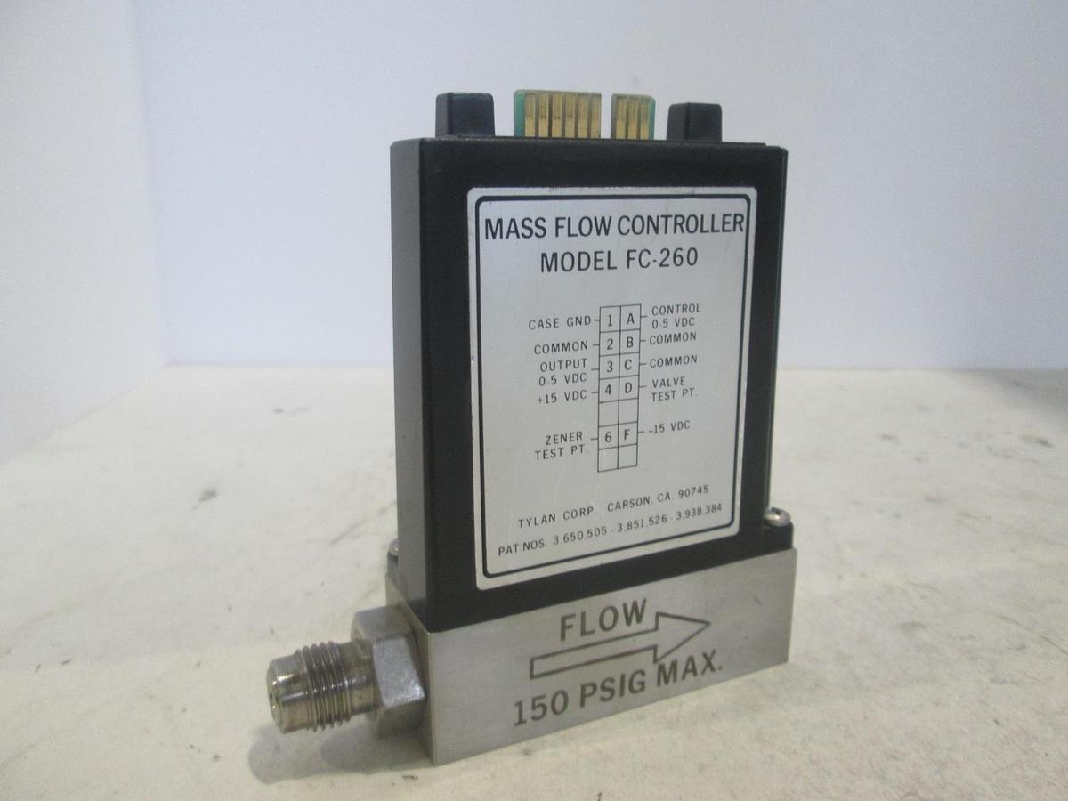 Used Tylan, FC-260, Mass Flow Controller, 200 SCCM, N2, Used