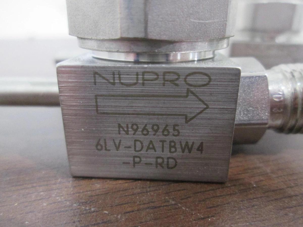 Used Nupro, 6LV-DATBW4-P-RD, Diaphragm Valve, Used, Lot of 2