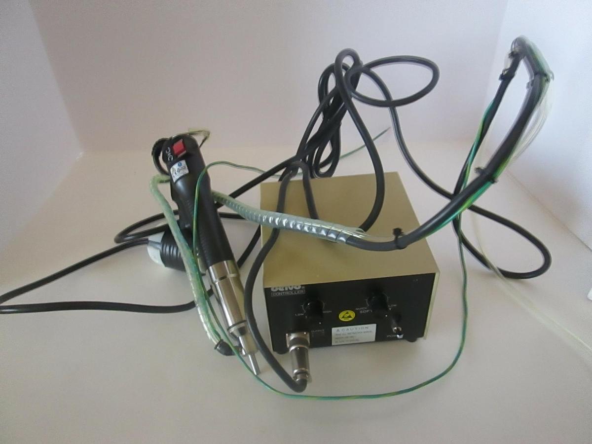 Used Delvo, DLC1213-HE Power Supply w/ DLV7329-BME Electric Screwdriver, Used