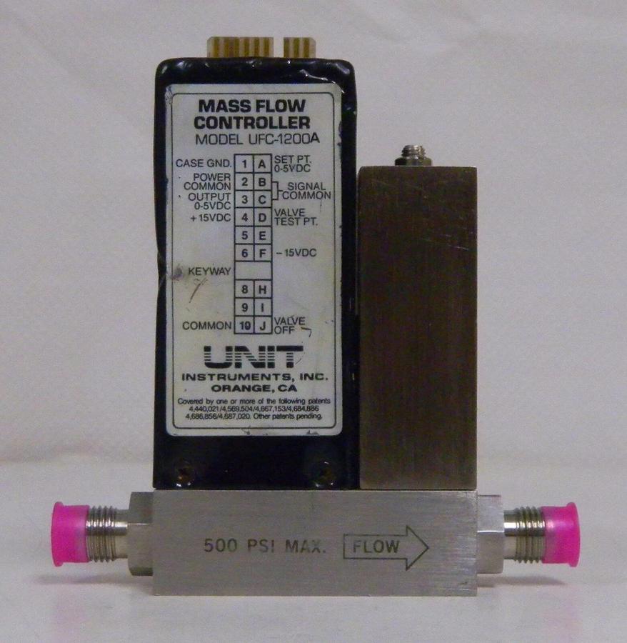Used Unit UFC-1200A Mass Flow Controller, Gas- CHF3, Range- 20 SCCM, Used
