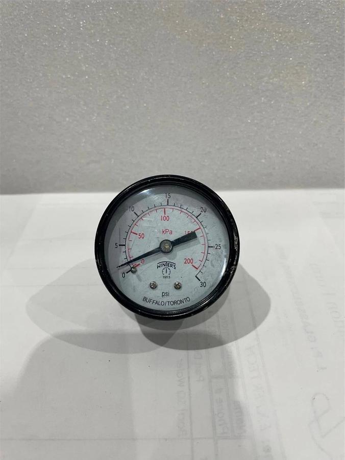 Used Winters, Pressure Gauge 0-30PSI, Used