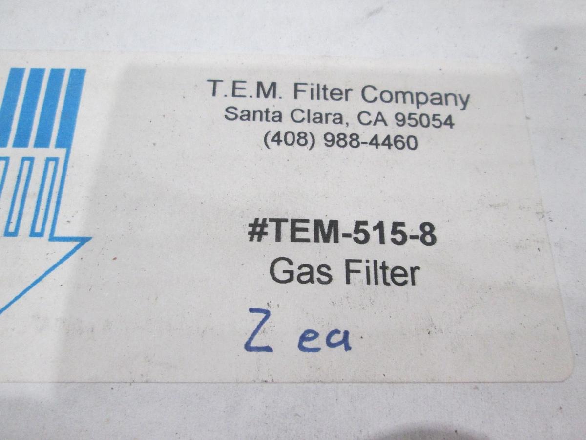 TEM, TEM-525-8, Gas Filter, New, Lot of 2