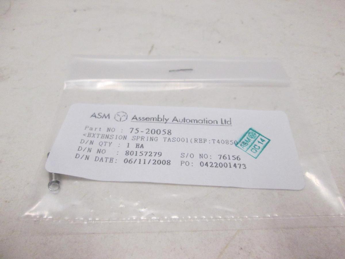 ASM, Extension Spring TAS001, 75-20058, New