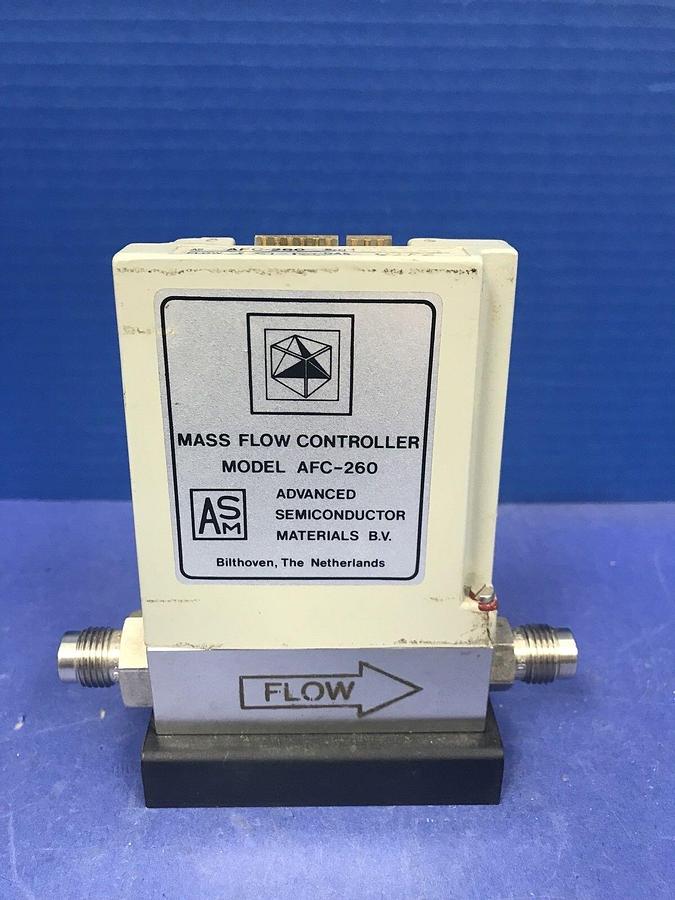 Used ASM AFC-260 MFC, Range: 2 SLM, Gas: C2F6, 1/4" Male VCR In/Out