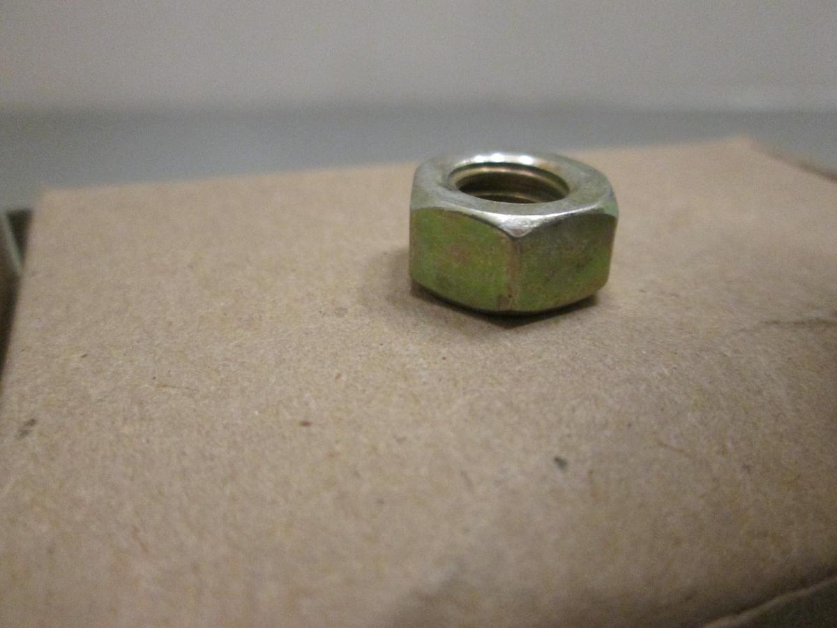 31CNFH8Y, 5/16- 18 Grade 8 Coarse Thread Finished Hex Nut Zinc Yllw, Lot of 200
