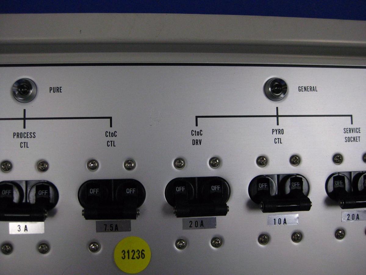 Used TEL (Tokyo Electron Ltd) AC100V Power Unit- Front Panel Only