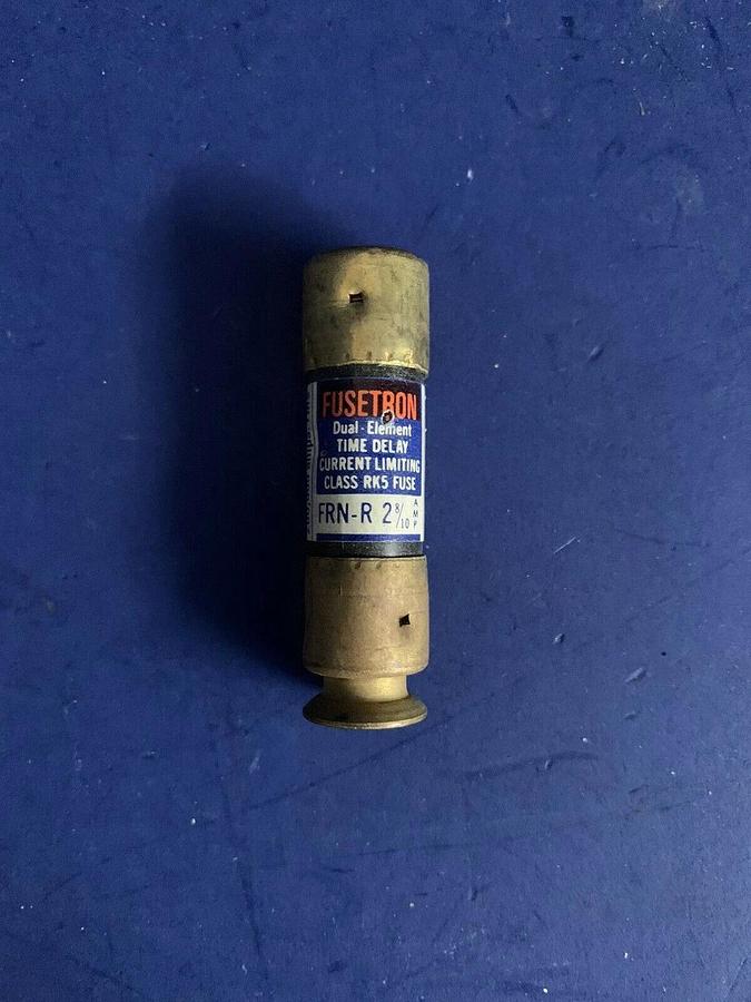Used Fusetron FRN-R 2 8/10 Time Delay Current Limiting Fuse 250VAC, Lot of 21