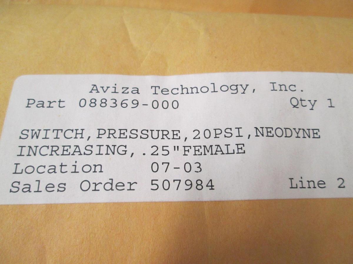 Neo-Dyne, 173R5S131, 20 PSI, Pressure Switch, New