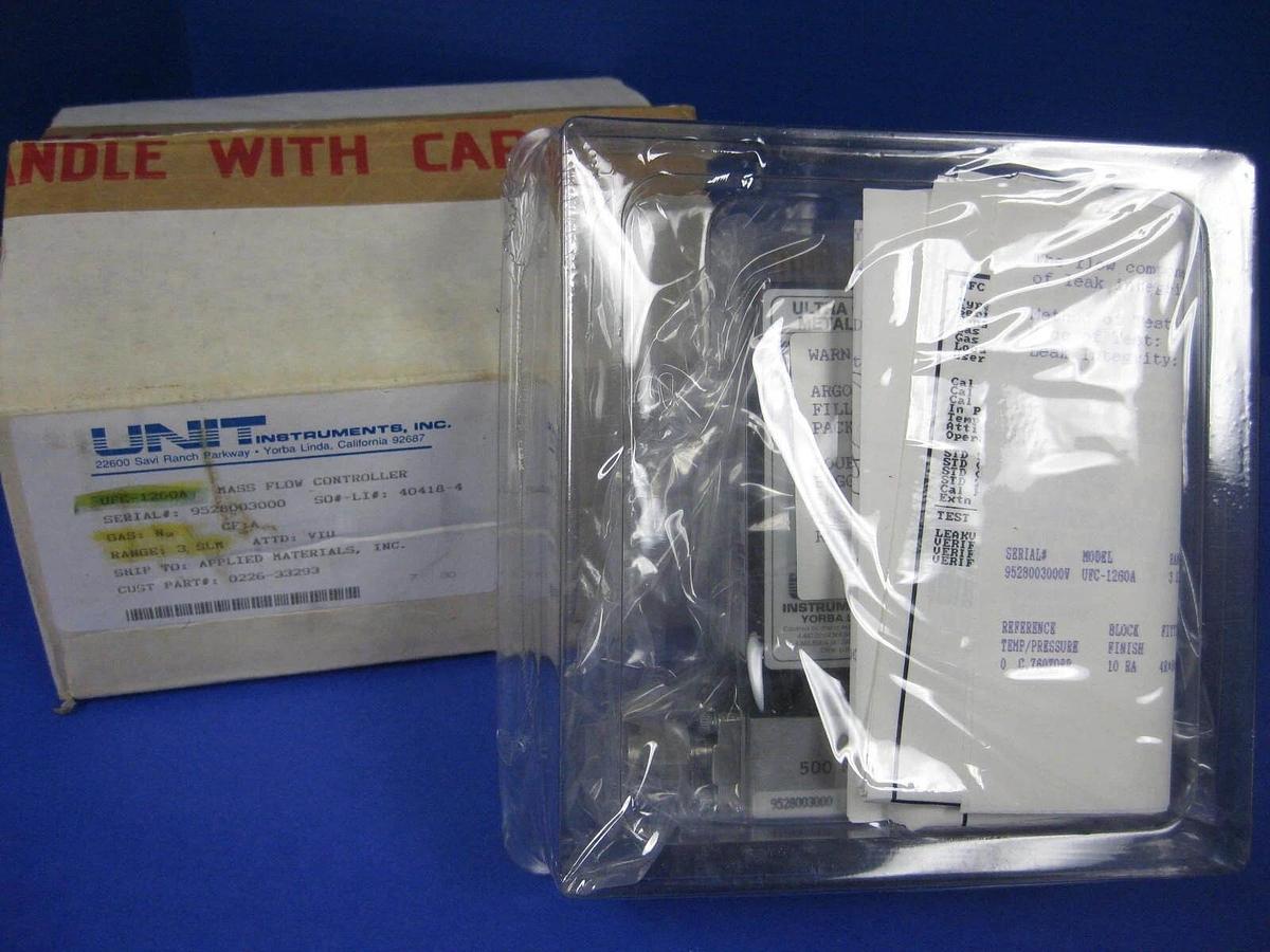 Used Unit UFC-1260A Mass Flow Controller, N2, 3SLM, Refurbished