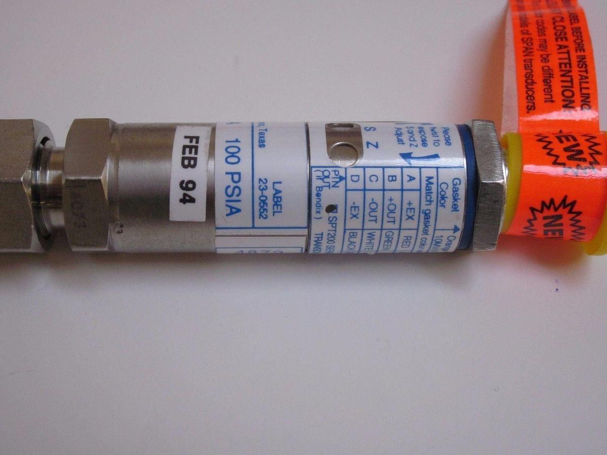 Swagelok Micro-Fit Tee 6LVV with Span Pressure Transducer, Label 23-0552