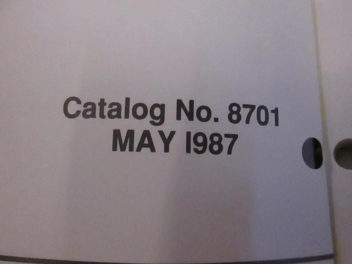 Used NKK Switches Catalog No. 8701 May 1987, Used