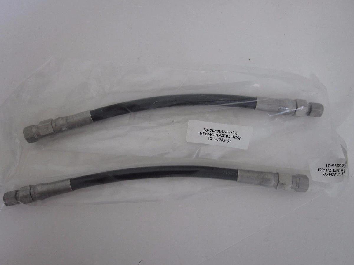 Swagelok Thermoplastic Hose SS-7R4SL4AS4-12, 1/4" SAE x Swagelok Tube - LOT of 2