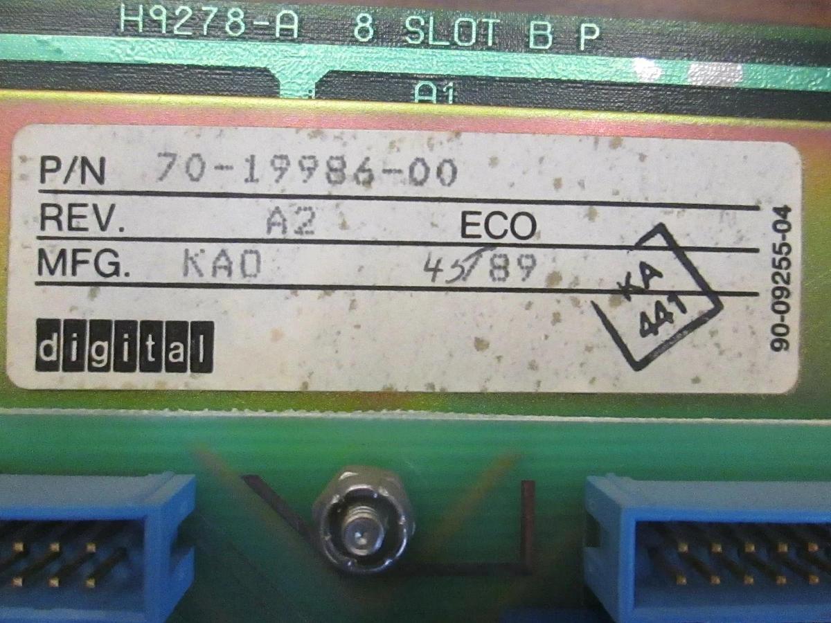 Used Digital 70-19986-00, H9278-A 8 Slot Backplane,Working When Removed