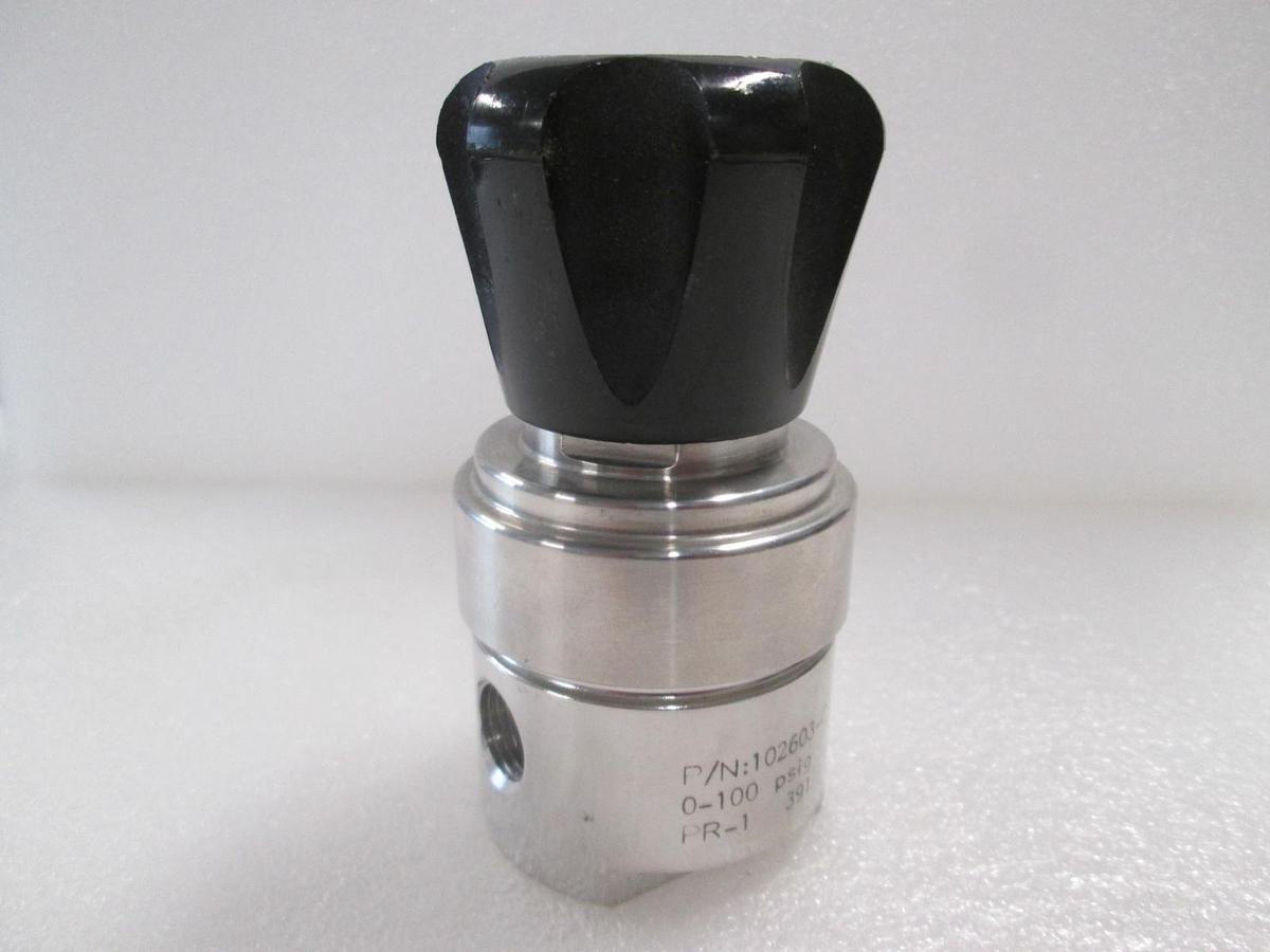 Used Go Calogic, 102603-C, PR-1, 0-100 PSIG, Regulator, New