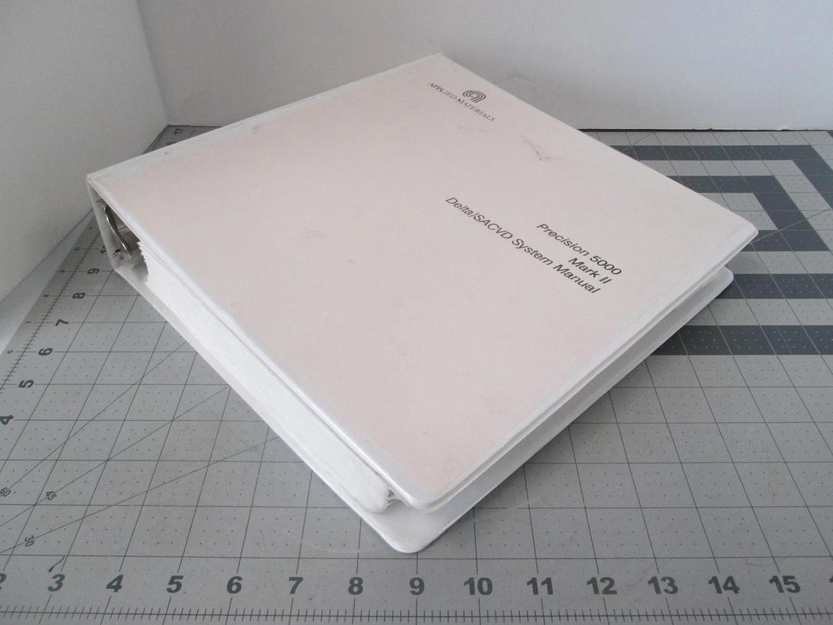 Used Applied Materials, Precision 5000 Mark 2 Delta/SACVD System Manual, Used