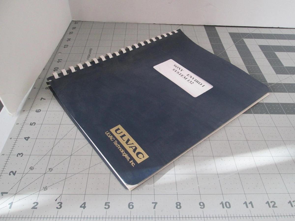 Used Ulvac, Sony Enviro 1 System 132 Guide, Used
