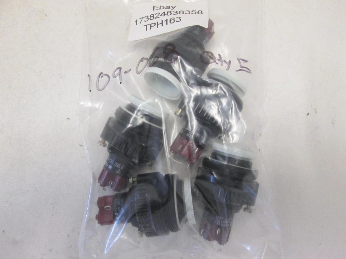 ELEKTRO APPARA TEBAU OLTEN (EAO), 14-131.025, SW,PB,LTD,1POLE,MOM, New Lot of 5