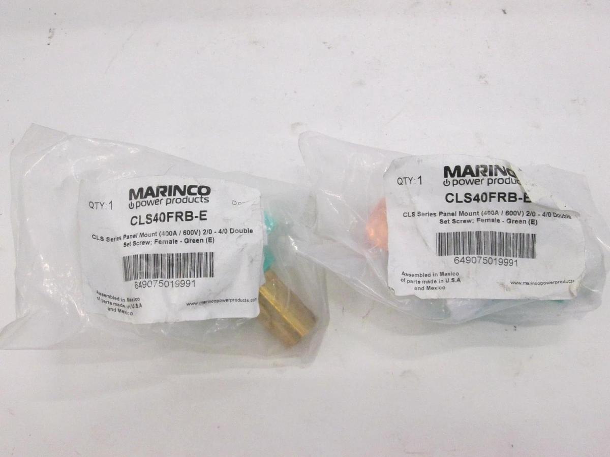 Marinco, Green Female Receptacle, CLS40FRB-E, New, Lot of 2