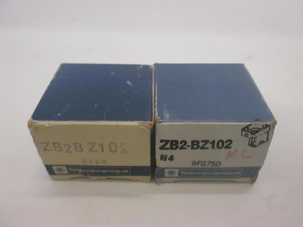Telemecanique, Contact Block, ZB2-BZ102, New, Lot of 2
