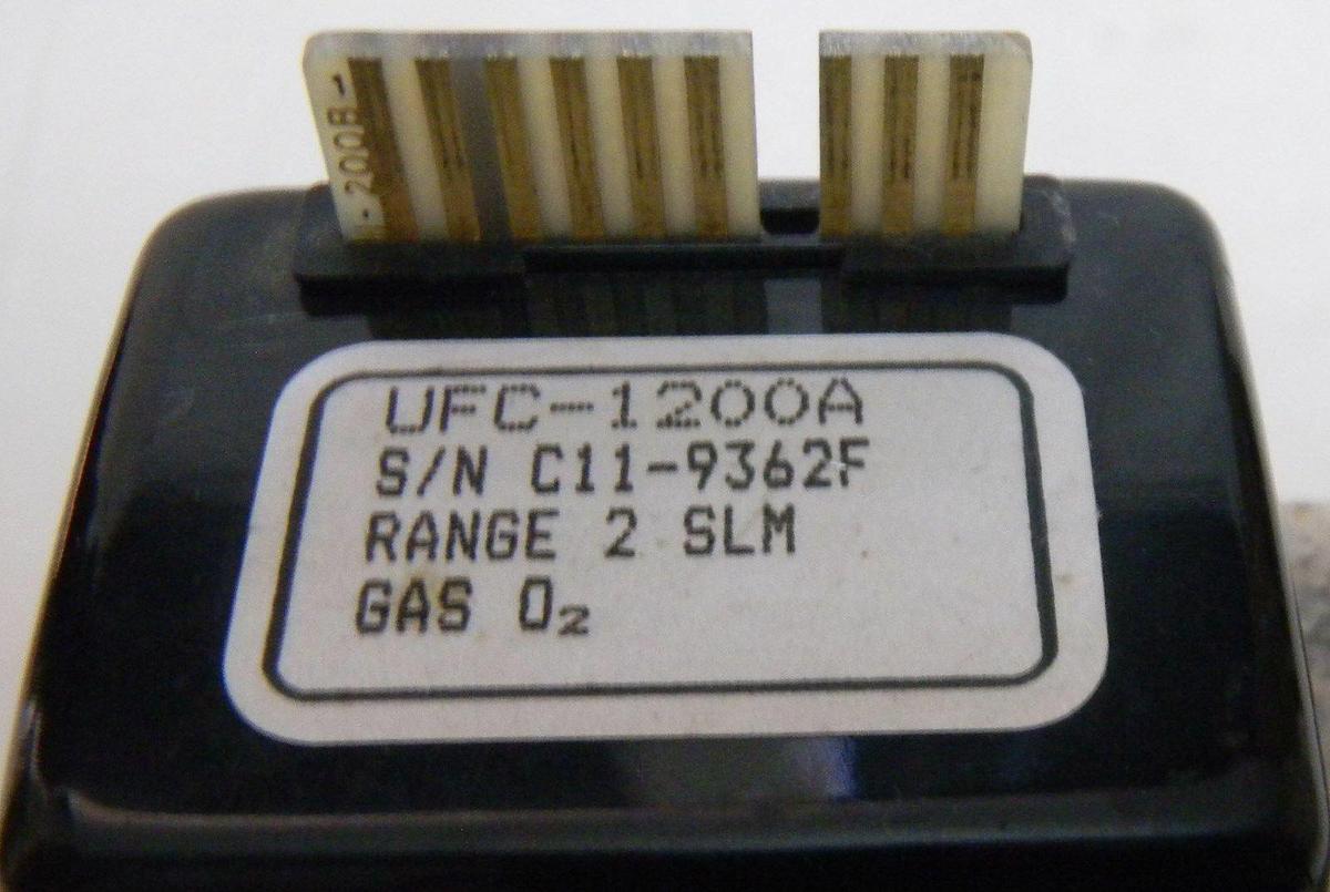 Used Unit UFC-1200A Mass Flow Controller, Gas- O2, Range- 2 SLM, Used