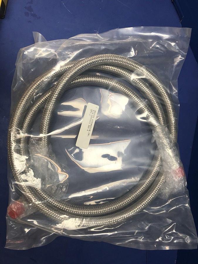 Brooks 8081663 SS Braided Hose 95"L w/ 3/4" OD Male Fittings, New