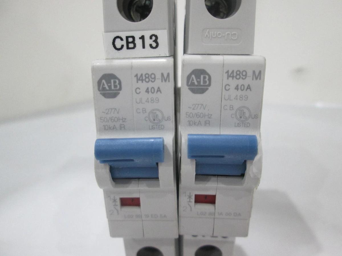 Allen Bradley, 1489-M1C400, Circuit Breaker, Single Pole, 40A, NWOB, Lot of 2