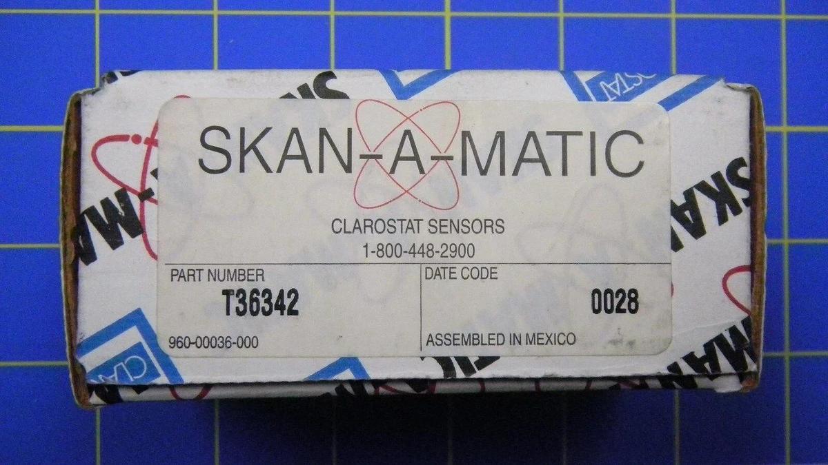 Used Skan-A-Matic T36342 Clarostat Sensor, 24VDC, NIB