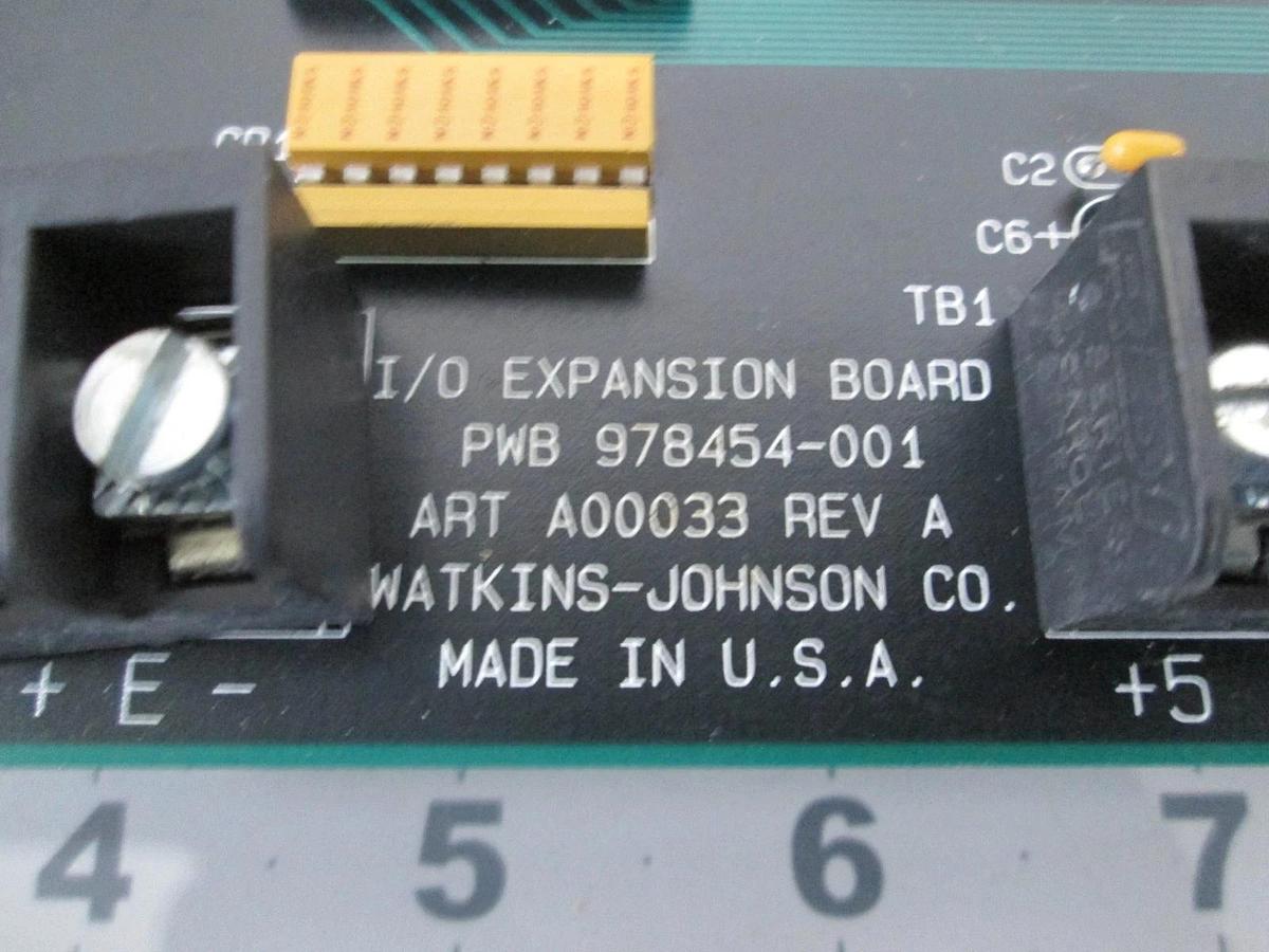Watkins Johnson, 978455-001, I/O Expansion Board PCB Assy, New