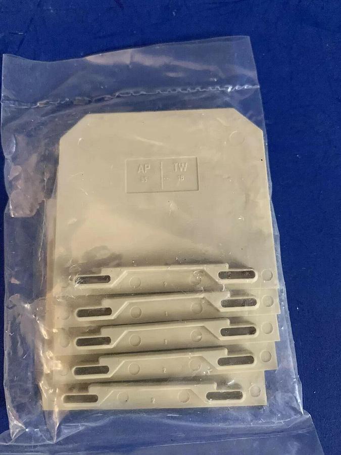 RS Components 425-730 End Covers for 35mm Terminals, Lot of 30