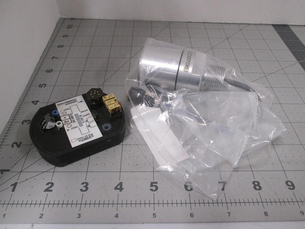 Used Gastech, 78-40810, Gas Detector Sensor w/ Cable and 7 Pin Plug, New